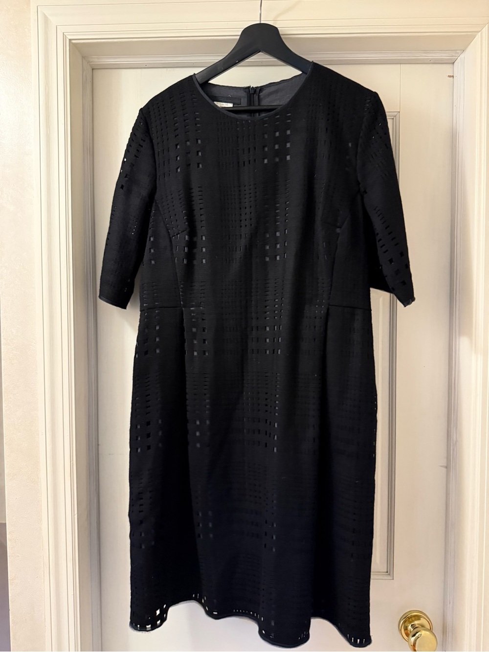 Les CoPains Black Cut Wool dress